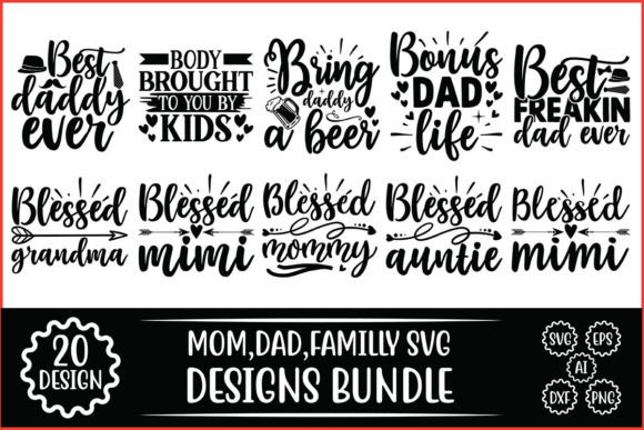 Mom, Dad, Family SVG Bundle: An Embroidery Review